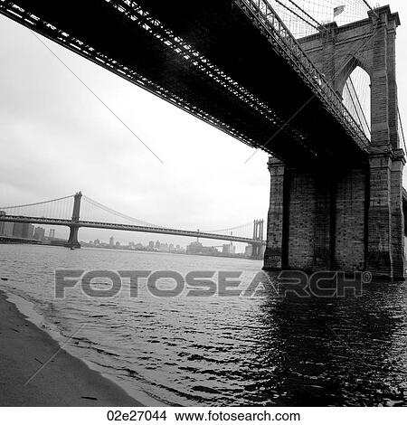 Brooklyn Bridge in Manhattan, New York City, U. S. A. View Large Photo Image Picture - Brooklyn Bridge in Manhattan, New York City, U. S. A.. Fotosearch