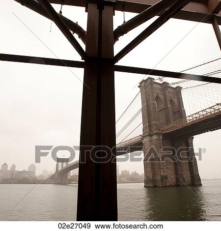 Stock Photo - Brooklyn Bridge in Manhattan, New York City, U. S. A.. Fotosearch