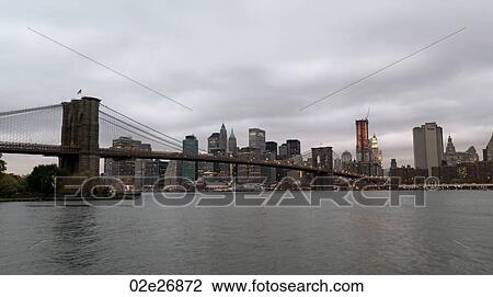 Stock Image - Brooklyn Bridge in New York City, U. S. A.. Fotosearch