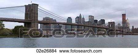 Brooklyn Bridge, New York, U. S. A. View Large Photo Image Picture - Brooklyn Bridge, New York, U. S. A.. Fotosearch