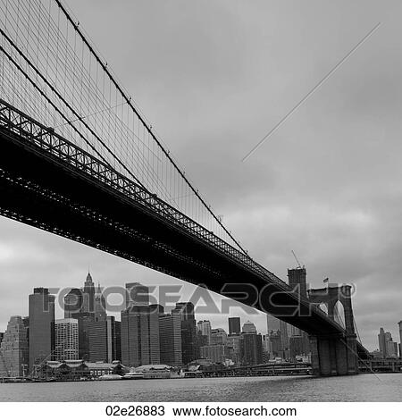 Stock Image - Brooklyn Bridge, New York, U. S. A.. Fotosearch