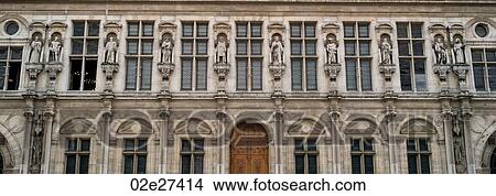 Picture - Building exterior in Paris France. Fotosearch