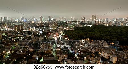 Building lit up at night in a city, Tokyo, Japan View Large Photo Image Stock Photography - Building lit up at night in a city, Tokyo, Japan. Fotosearch