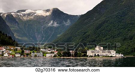 Buildings at the fjord side, Balestrand, Sognefjord, Norway View Large Photo Image Stock Photograph - Buildings at the fjord side, Balestrand, Sognefjord, Norway. Fotosearch