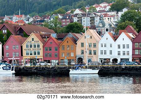 Buildings at the waterfront, Bryggen, Bergen, Norway View Large Photo Image Stock Image - Buildings at the waterfront, Bryggen, Bergen, Norway. Fotosearch
