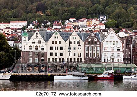 Buildings at the waterfront, Bryggen, Bergen, Norway View Large Photo Image Stock Image - Buildings at the waterfront, Bryggen, Bergen, Norway. Fotosearch