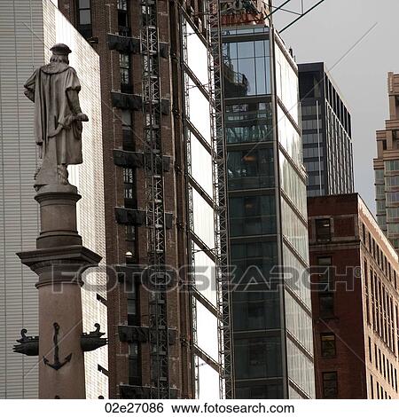 Buildings in Columbus Circle in Manhattan, New York City, U. S. A. View Large Photo Image Stock Photograph - Buildings in Columbus Circle in Manhattan, New York City, U. S. A.. Fotosearch