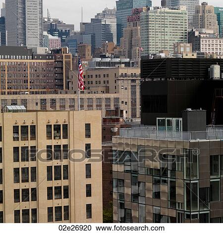 Stock Image - Buildings in Manhattan, New York City, U. S. A.. Fotosearch