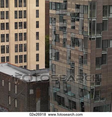 Buildings in Manhattan, New York City, U. S. A. View Large Photo Image Stock Photo - Buildings in Manhattan, New York City, U. S. A.. Fotosearch
