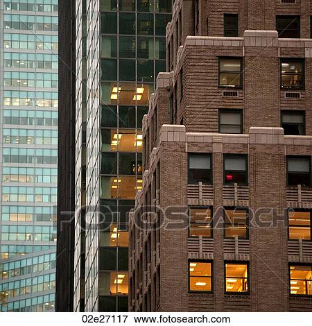 Buildings in Manhattan, New York City, U. S. A. View Large Photo Image Stock Photo - Buildings in Manhattan, New York City, U. S. A.. Fotosearch