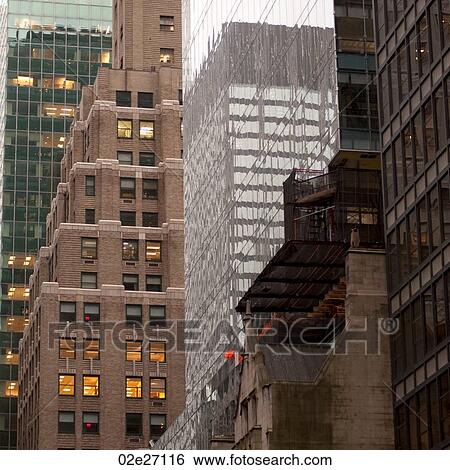 Buildings in Manhattan, New York City, U. S. A. View Large Photo Image Stock Photograph - Buildings in Manhattan, New York City, U. S. A.. Fotosearch