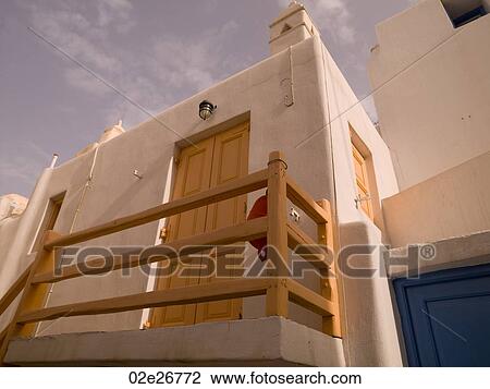 Stock Image - Buildng in Mykonos Greece. Fotosearch