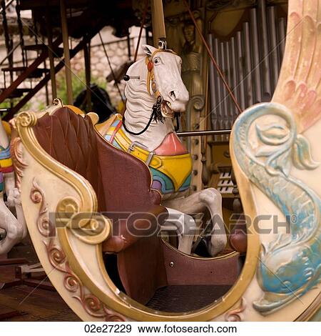 Stock Photo - Carousel horse. Fotosearch