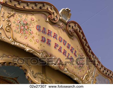 Carrousel de Paris View Large Photo Image Stock Photo - Carrousel de Paris. Fotosearch