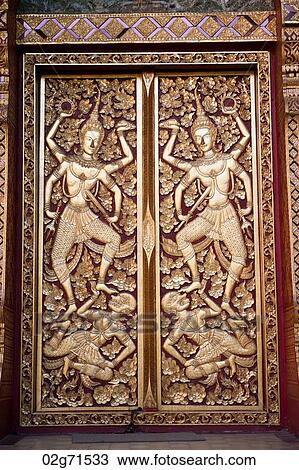 Carvings at the entrance of Wat Phrathat Doi Suthep, Chiang Mai, Thailand View Large Photo Image Stock Image - Carvings at the entrance of Wat Phrathat Doi Suthep, Chiang Mai, Thailand. Fotosearch