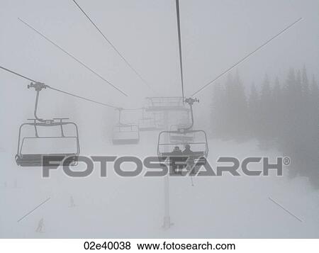 Chairlift on the slopes in Vail, Colorado View Large Photo Image Stock Photo - Chairlift on the slopes in Vail, Colorado. Fotosearch