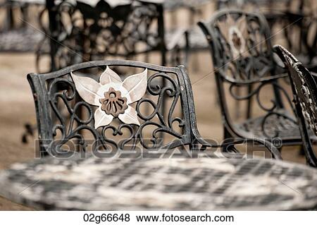 Chairs and a table in a park, Glover Garden, Nagasaki, Japan View Large Photo Image Stock Photo - Chairs and a table in a park, Glover Garden, Nagasaki, Japan. Fotosearch