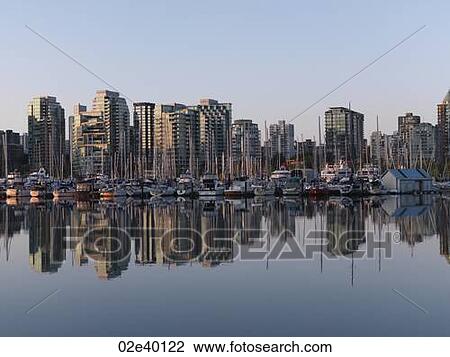 Stock Image - City skyline of Vancouver, British Columbia, Canada. Fotosearch