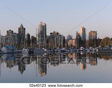 Stock Image - City skyline of Vancouver, British Columbia, Canada. Fotosearch