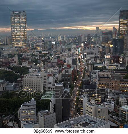 City skyline viewed from the Tokyo Tower, Minato Ward, Tokyo, Japan View Large Photo Image Stock Photo - City skyline viewed from the Tokyo Tower, Minato Ward, Tokyo, Japan. Fotosearch