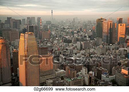 City skyline viewed from the Tokyo Tower, Minato Ward, Tokyo, Japan View Large Photo Image Stock Photo - City skyline viewed from the Tokyo Tower, Minato Ward, Tokyo, Japan. Fotosearch