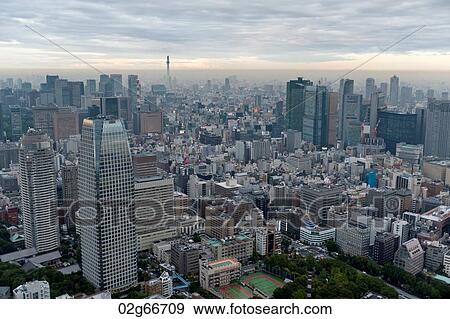 City skyscrapers viewed from the Tokyo Tower, Minato Ward, Tokyo, Japan View Large Photo Image Stock Photo - City skyscrapers viewed from the Tokyo Tower, Minato Ward, Tokyo, Japan. Fotosearch