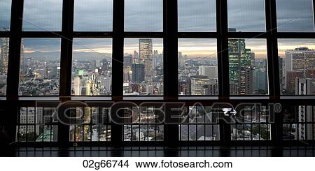 City viewed from the Tokyo Tower, Minato Ward, Tokyo, Japan View Large Photo Image Picture - City viewed from the Tokyo Tower, Minato Ward, Tokyo, Japan. Fotosearch