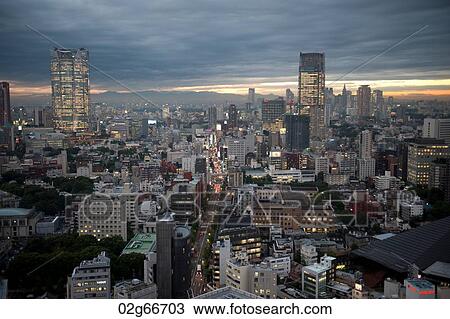 City viewed from the Tokyo Tower, Minato Ward, Tokyo, Japan View Large Photo Image Stock Image - City viewed from the Tokyo Tower, Minato Ward, Tokyo, Japan. Fotosearch