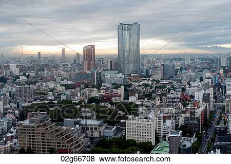 City viewed from the Tokyo Tower, Minato Ward, Tokyo, Japan View Large Photo Image Stock Photo - City viewed from the Tokyo Tower, Minato Ward, Tokyo, Japan. Fotosearch