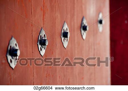 Picture - Close-up of a door at Kasuga Taisha Shrine, Nara, Japan. Fotosearch