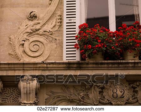Stock Photo - Close-up of building in Paris France. Fotosearch