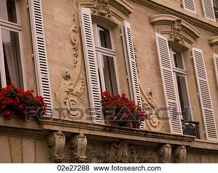 Stock Photo - Close-up of building in Paris France. Fotosearch