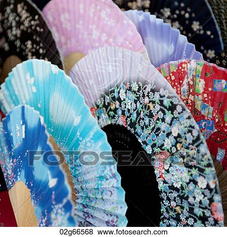 Close-up of colorful Japanese folding fans at Kiyomizu-Dera Temple, Kyoto, Japan View Large Photo Image Stock Photo - Close-up of colorful Japanese folding fans at Kiyomizu-Dera Temple, Kyoto, Japan. Fotosearch