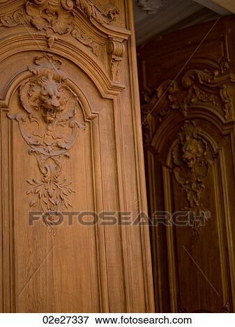 Close-up of doors in Paris France View Large Photo Image Stock Photo - Close-up of doors in Paris France. Fotosearch