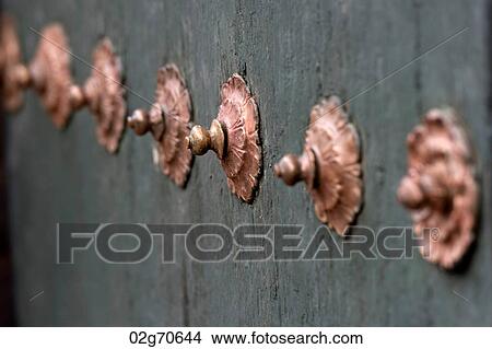 Close-up of rivets on a door in Cuzco, Peru View Large Photo Image Picture - Close-up of rivets on a door in Cuzco, Peru. Fotosearch