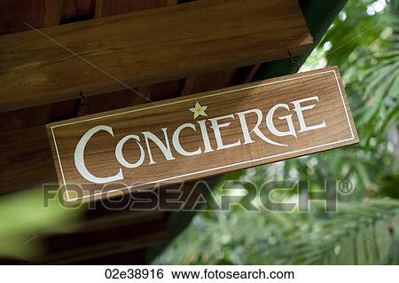 Concierge sign View Large Photo Image Stock Photograph - Concierge sign. Fotosearch