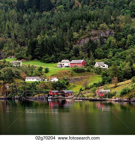 Cottages on a hill, Hardangervidda, Hardanger, Norway View Large Photo Image Picture - Cottages on a hill, Hardangervidda, Hardanger, Norway. Fotosearch