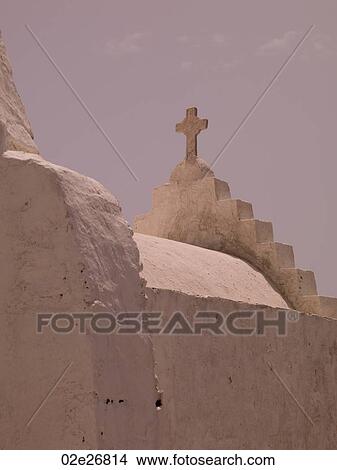 Crucifix on top of church in Mykonos Greece View Large Photo Image Picture - Crucifix on top of church in Mykonos Greece. Fotosearch
