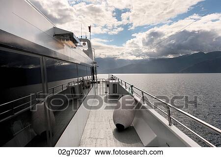 Cruise ship in a fjord, Sognefjord, Norway View Large Photo Image Stock Photo - Cruise ship in a fjord, Sognefjord, Norway. Fotosearch