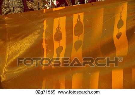 Curtain in a Wat Phrathat Doi Suthep temple, Chiang Mai, Thailand View Large Photo Image Stock Photo - Curtain in a Wat Phrathat Doi Suthep temple, Chiang Mai, Thailand. Fotosearch