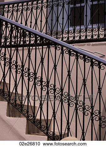 Decorative rail on staircase in Mykonos Greece View Large Photo Image Stock Image - Decorative rail on staircase in Mykonos Greece. Fotosearch