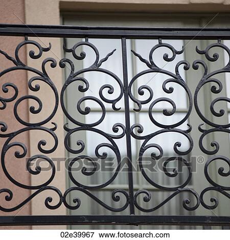 Decorative railing on the exterior of a building in Vail, Colorado View Large Photo Image Stock Photo - Decorative railing on the exterior of a building in Vail, Colorado. Fotosearch