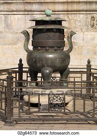 Decorative urn at the Forbidden City, Beijing, China View Large Photo Image Stock Image - Decorative urn at the Forbidden City, Beijing, China. Fotosearch