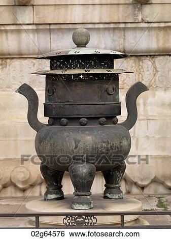 Decorative urn at the Forbidden City, Beijing, China View Large Photo Image Stock Photograph - Decorative urn at the Forbidden City, Beijing, China. Fotosearch