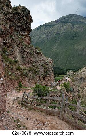 Dirt road passing by a mountain, Sacred Valley, Cusco Region, Peru View Large Photo Image Stock Photo - Dirt road passing by a mountain, Sacred Valley, Cusco Region, Peru. Fotosearch