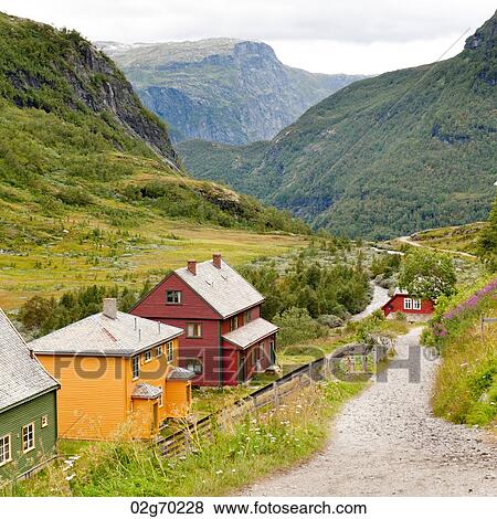 Dirt road passing through mountains, Norway View Large Photo Image Stock Photo - Dirt road passing through mountains, Norway. Fotosearch