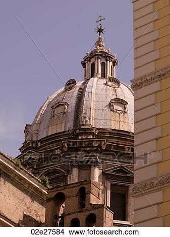 Dome of a church in Rome Italy View Large Photo Image Picture - Dome of a church in Rome Italy. Fotosearch