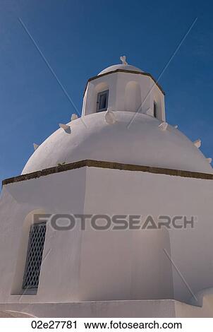 Dome of church in Santorini Greece View Large Photo Image Stock Image - Dome of church in Santorini Greece. Fotosearch