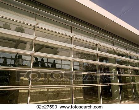Exterior glass wall in Rome View Large Photo Image Stock Image - Exterior glass wall in Rome. Fotosearch