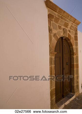 Exterior of buildings in Rhodes Greece View Large Photo Image Stock Photograph - Exterior of buildings in Rhodes Greece. Fotosearch